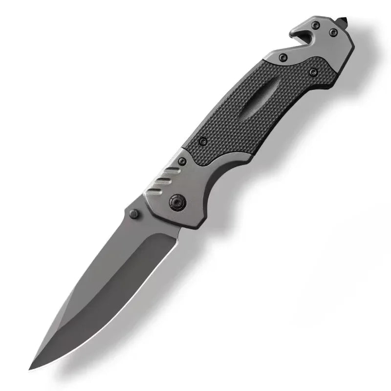 Cuchillo de Supervivencia Multifuncional Plegable para Camping y Senderismo