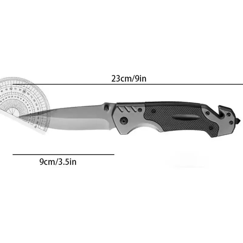 Cuchillo de Supervivencia Multifuncional Plegable para Camping y Senderismo